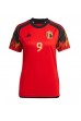 Belgia Romelu Lukaku #9 Fotballdrakt Hjemme Klær Dame VM 2022 Korte ermer